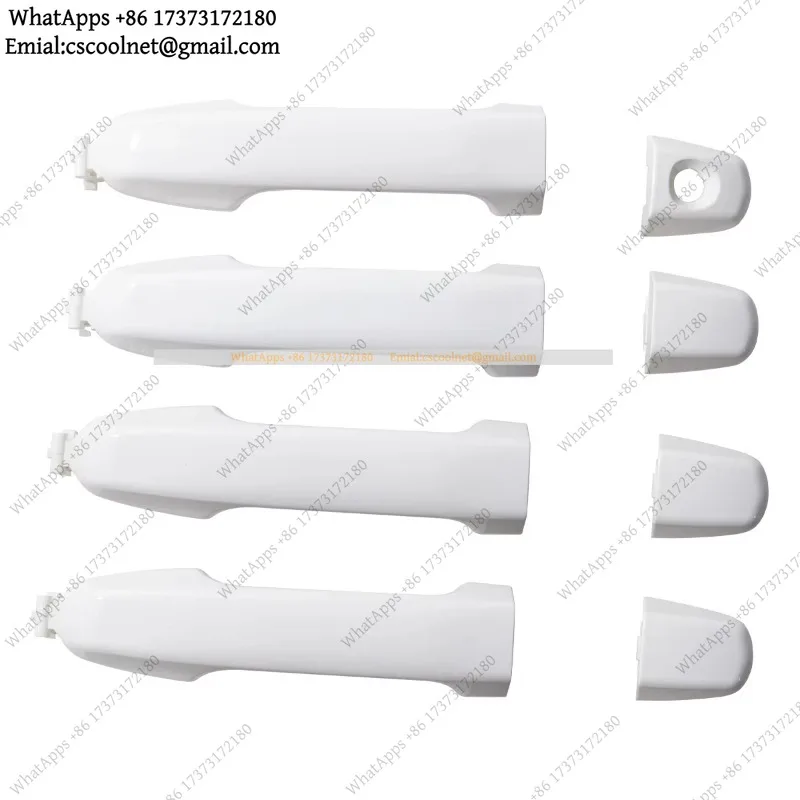k06 4Pcs White Exterior Door Handle Set for Camry 2012-2017 Car Outside Handle Replacement Accessories