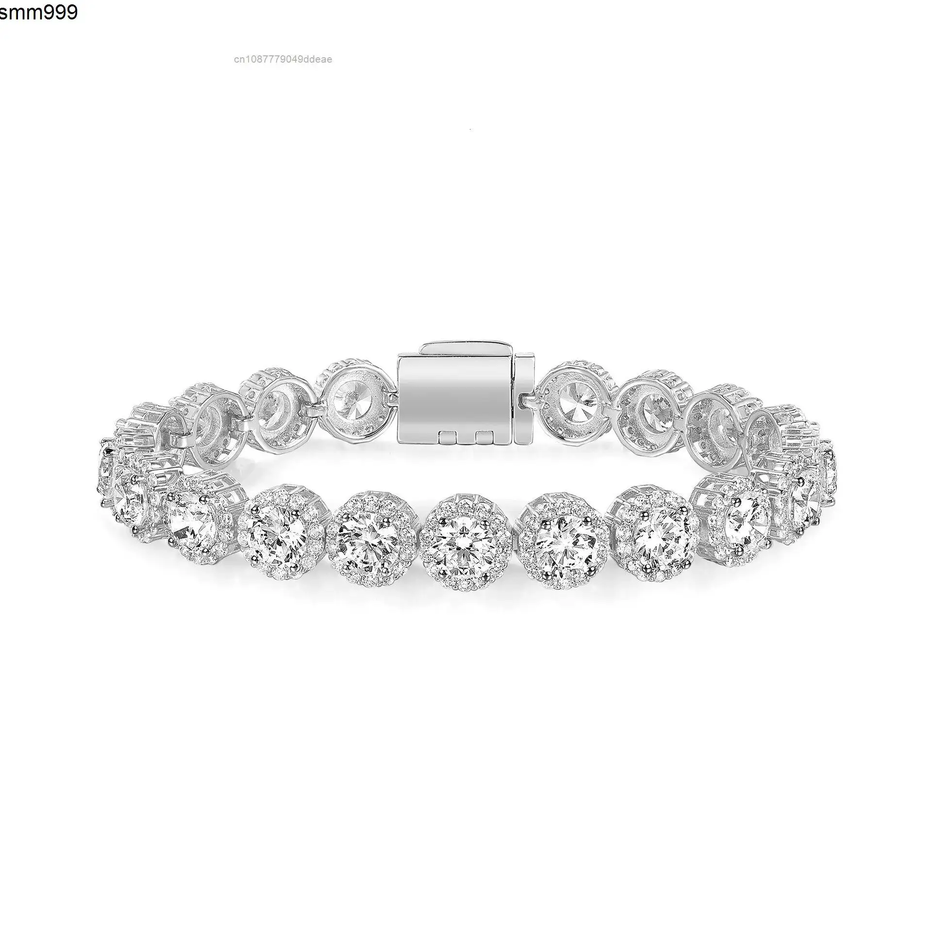 moissanite bracelet Fashion Latest Chain Link 9mm Cuban Women Diamond Waterproof Jewelry Tennis Bracelet