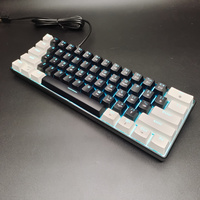 High quality Mini 60% Gaming Keyboard RGB Backlit Compact Keyboard Ergonomic Mechanical feel Office mechanical Keyboard for game
