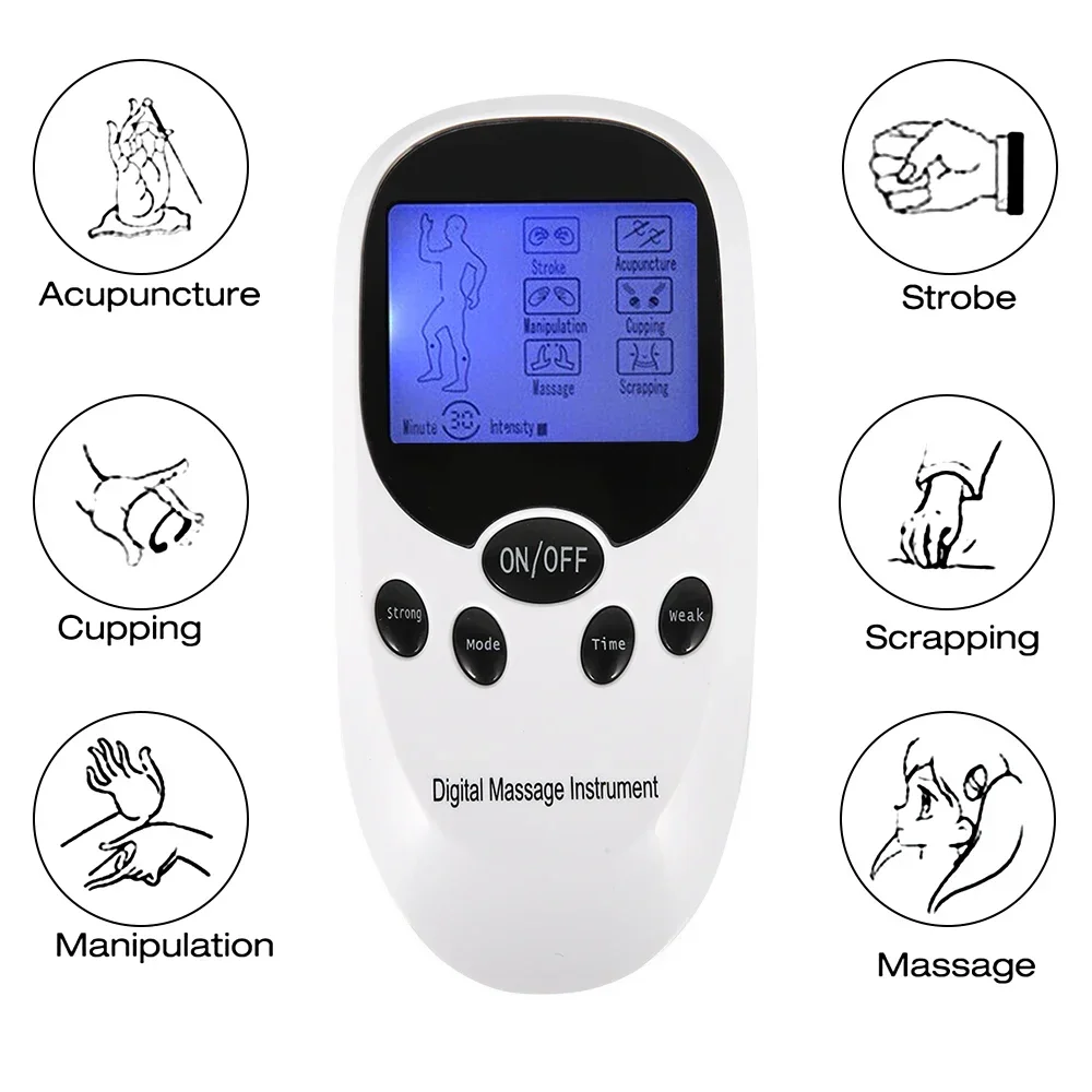 6 Models Electric Herald Tens Unit Electrode Pads Neck Back Body Digital Therapy Massager Muscle Stimulator Electrostimulator