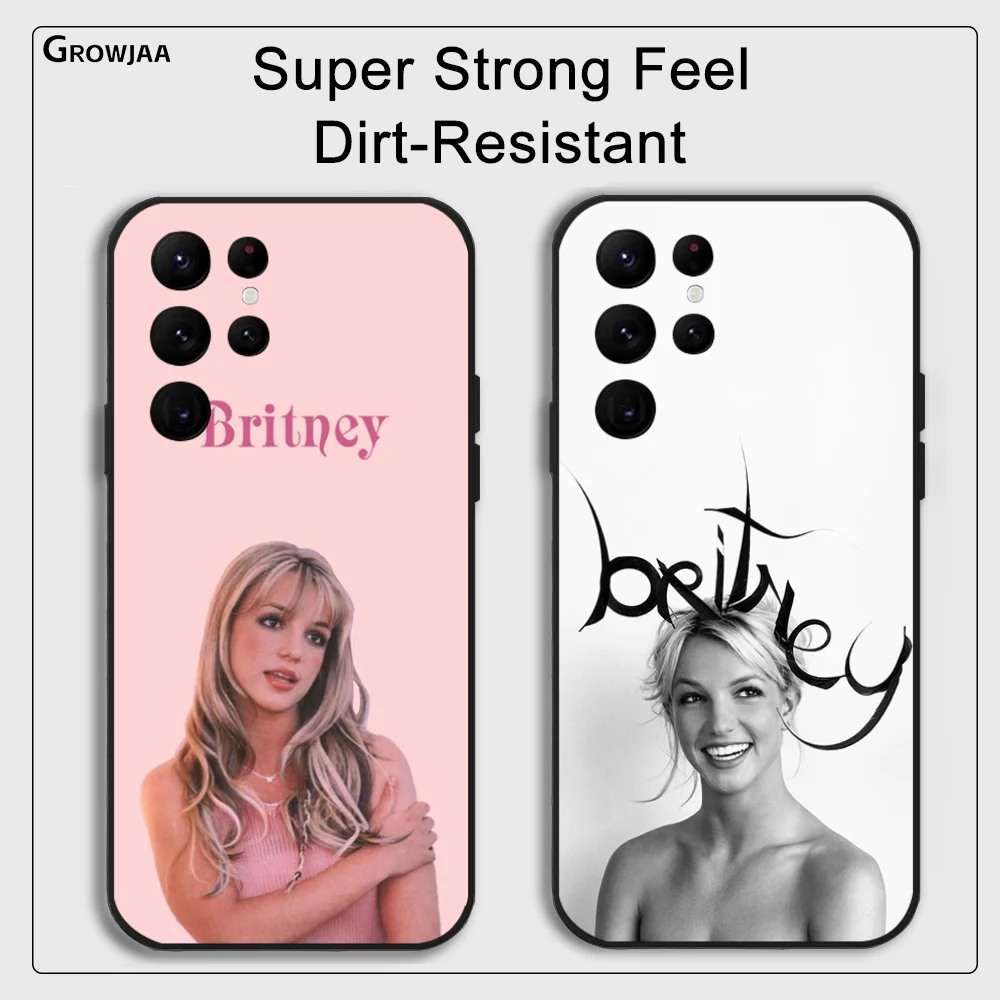 Singer B-Britney Spears Phone Case for Samsung Galaxy S24 Ultra S22 S23 Ultra S21 S20 5G Protective Silicone TPU Funda Cover