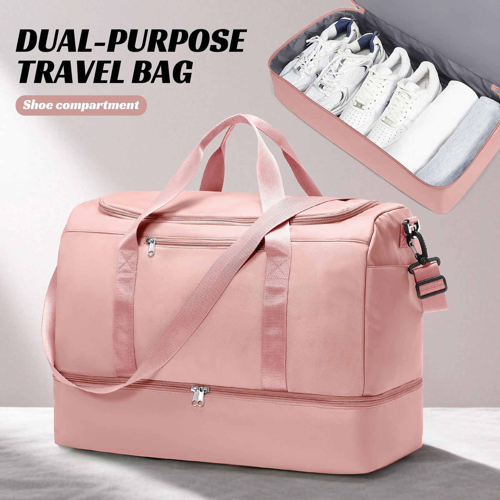 

Женские дорожные сумки для багажа, сумка-тоут большой вместимости, ручная кладь в аэропорту, деловая поездка, спортивные сумки, больничные дорожки ﻿