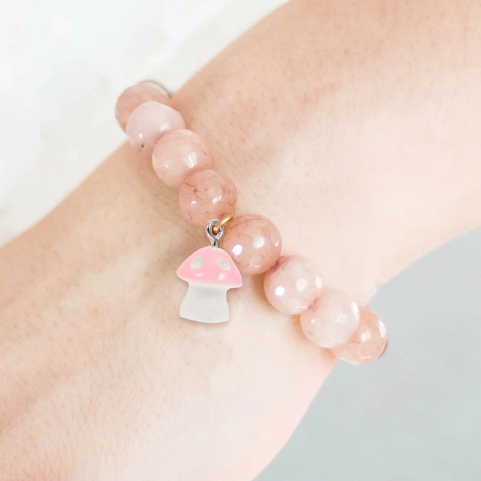 60Pcs Mushroom Pendant Resin Charms DIY Hanging Decor Necklace Jewelry Making Supplies Creative Craft Accessories