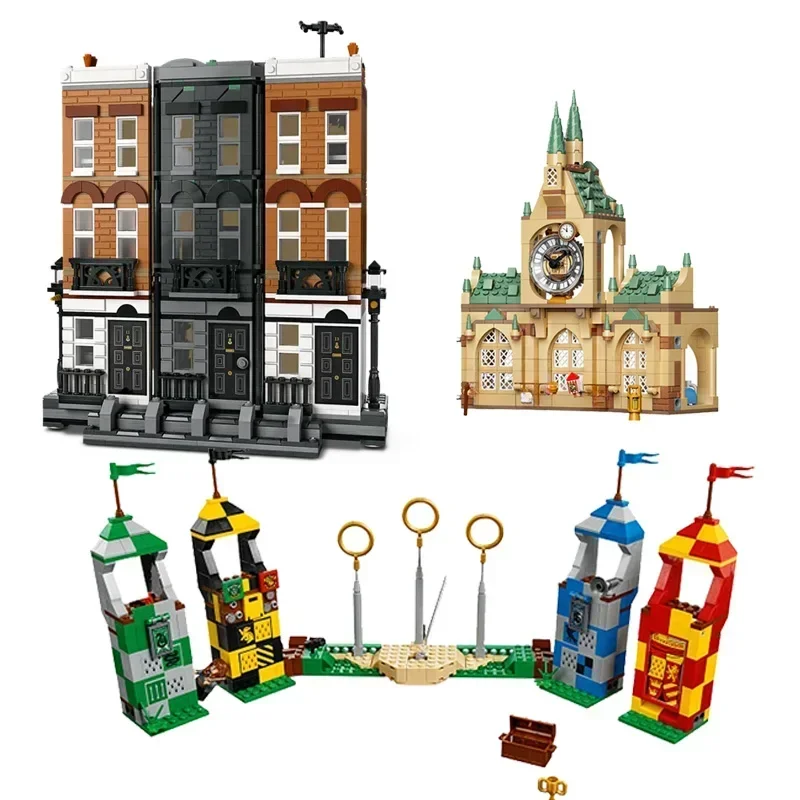 Blocs de construction d'école château magique, briques, figurines d'action de dessin animé, jouets, modèle Anime, cadeaux pour enfants, nouvelle collection 2025