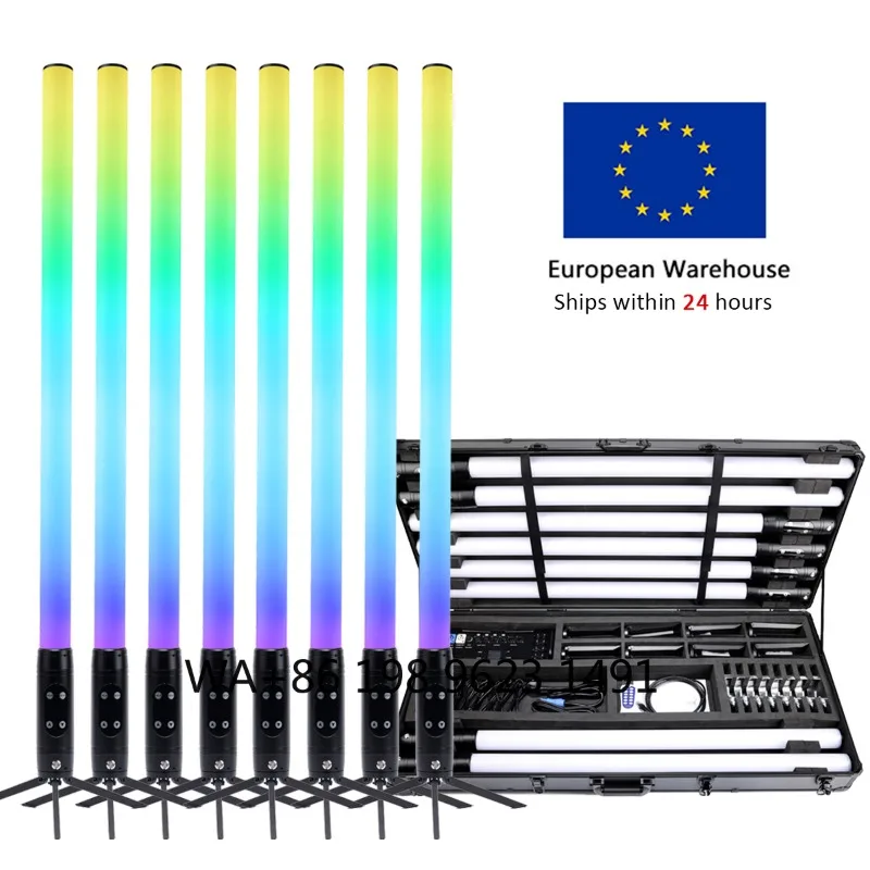 IP65 Outdoor Portable 2.4G Wireless 360 Battery LED Pixel Tube DMX Stage Light for DJ Party KTV Club Wedding Event Performance