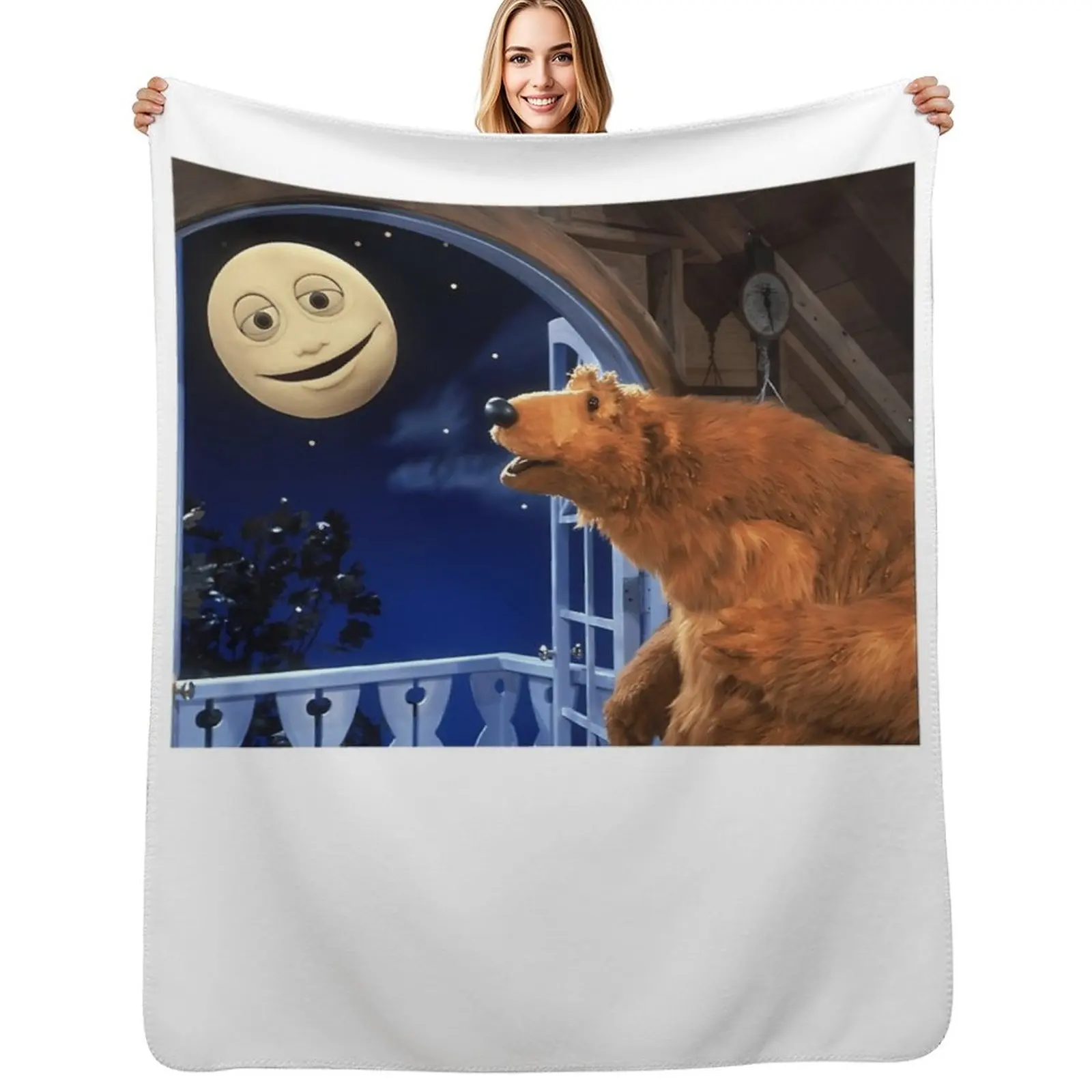 

Bear & Luna Throw Blanket Soft Cozy Blanket for Pet Kids Adults