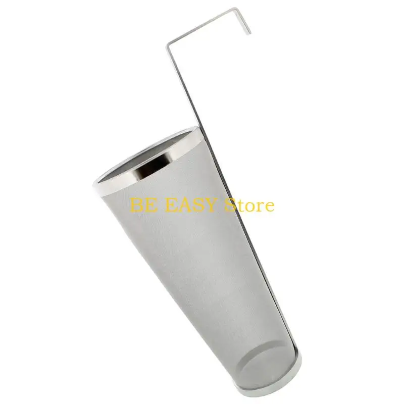 

E28F Фильтр для пивного чайника из нержавеющей стали для энтузиастов пивоварения, устойчивый к коррозии фильтр с крючком, для