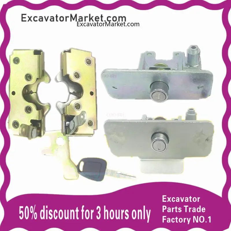 

Excavator Parts excavator back cover lock reverse assembly hood For DOOSAN DH55/60/80-5/7 DX DAEWOO