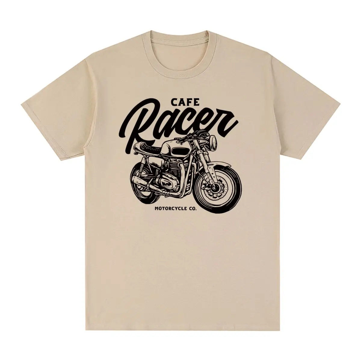 Винтажная Футболка Cafe Racer, одежда, велосипедная футболка для езды на мотоцикле, скоростной мотоцикл, Хлопковая мужская футболка, новая футболка, женские топы