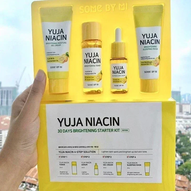 Korea SOME BY MI Yuja Niacin 30 Days Brightening Starter Kit Niacinamide Miracle Moisturizing Soothing Nourishing Skin Care Set