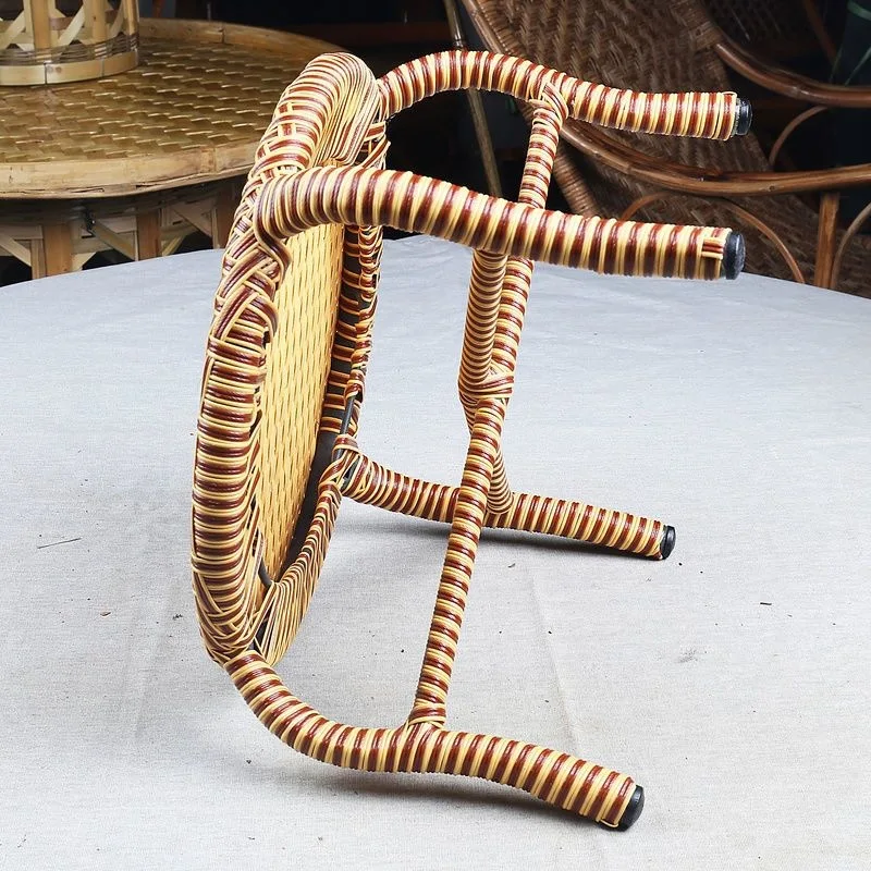Yunnan rattan chair rattan stool round round table low drinking tea stool coffee table stool