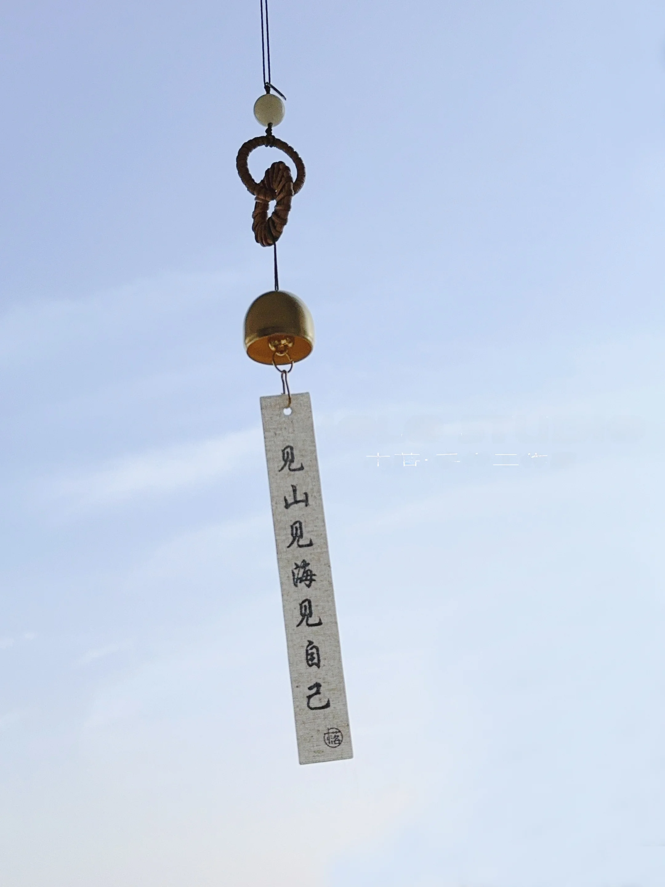 

Новые китайские ветряные колокольчики для спальни, подвесное украшение, подарок, уличный колокольчик для балкона, японский дзен-декор