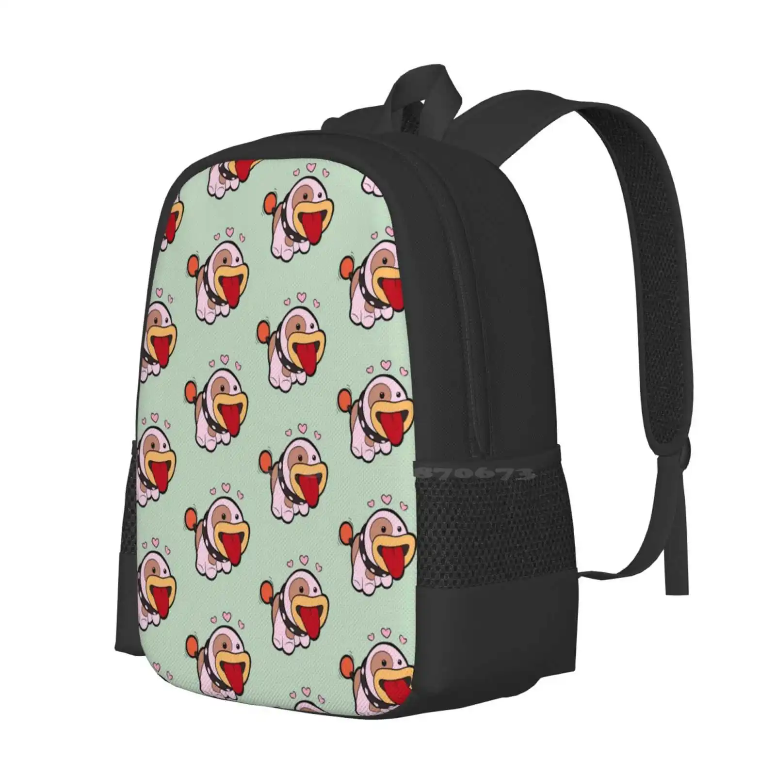 Poochy Hot Sale Schoolbag Backpack Fashion Bags Poochy Pups Yoshis Crafted World Switch Yoshis Wolly World Cute Video Games