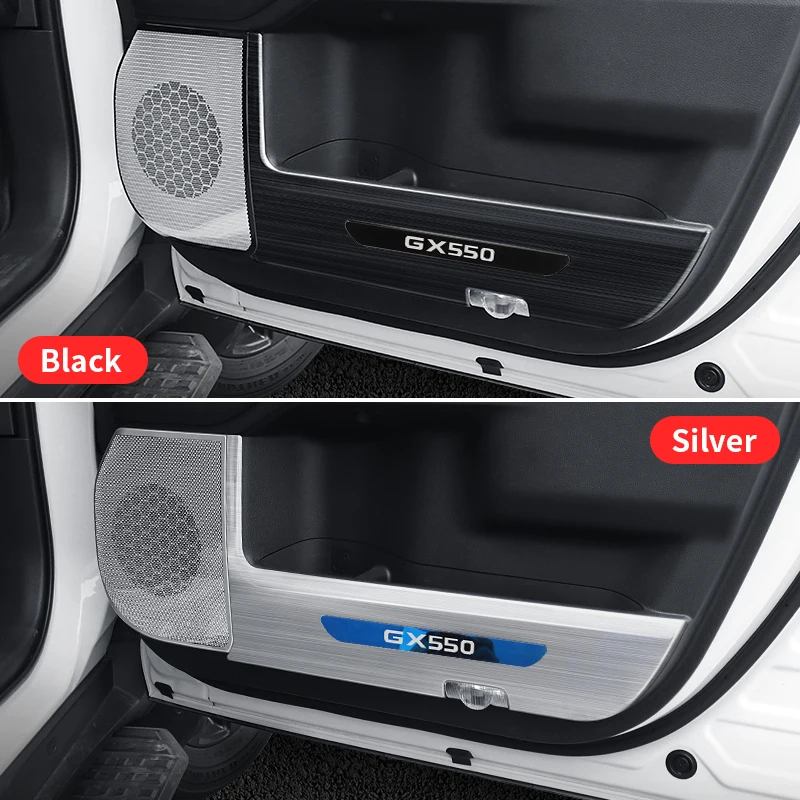 For Lexus GX550 GX550h 2024 2025 Stainless Steel Car Door Protective Cover Speaker Cover,Interior Upgraded Accessories Tuning