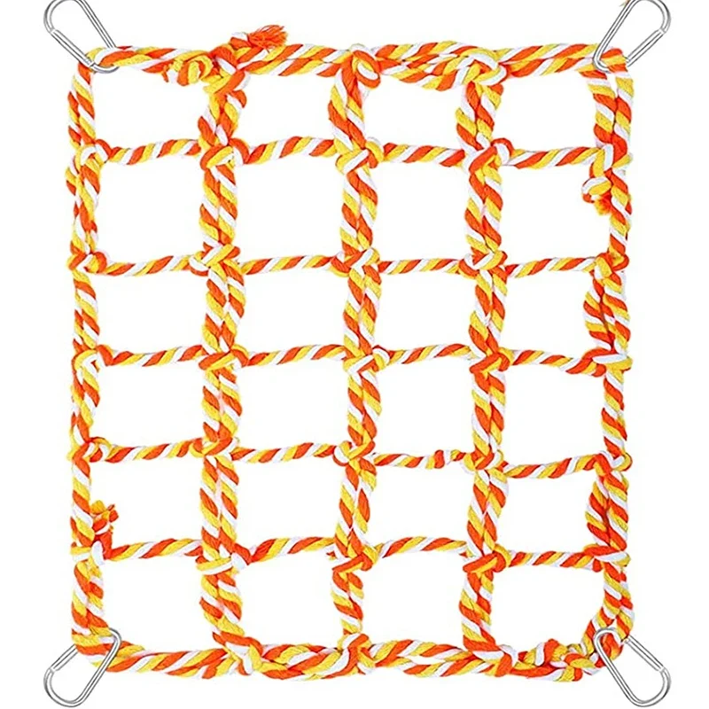 1Pcs Pet Hammock Net Sturdy Braided Bed for Small Pets Parrots Guinea Pigs Fun Hanging Play Sleep Gear view 5