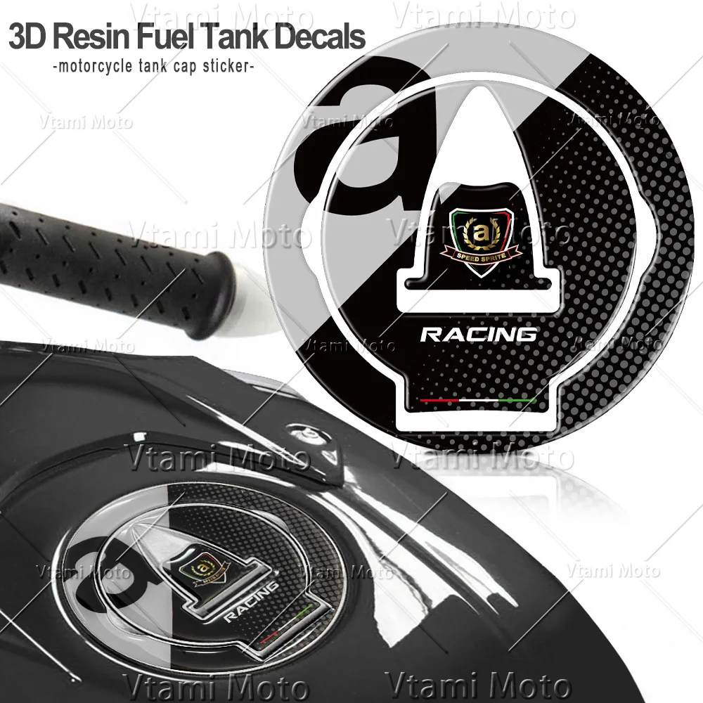 

For Aprilia RSV4 Tuono V4 1100 Factory Caponord 1200 3D Motorcycle Fuel Tank Cap Stickers Gas Oil Cap Protection Decals