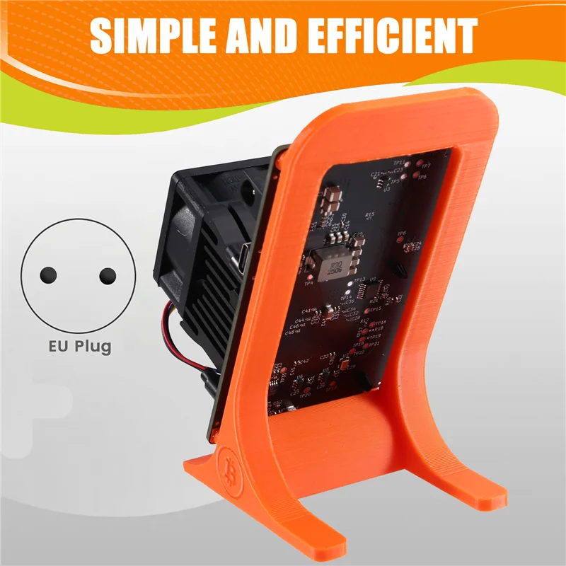 التميز في تعدين التشفير BAAD مع Bitaxe Gamma 601، 1.2TH/S، 18-22W، Bitcoin BTC Miner، BM1370 ASIC من S21 Pro، قابس الاتحاد الأوروبي