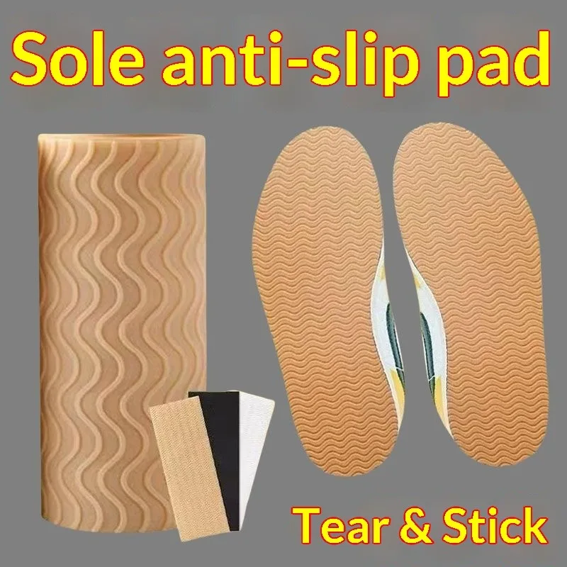 NUEVAS pegatinas antideslizantes para suelas de zapatos, protector para reparar talones y suelas, lámina inferior autoadhesiva de caucho de calidad que absorbe los golpes