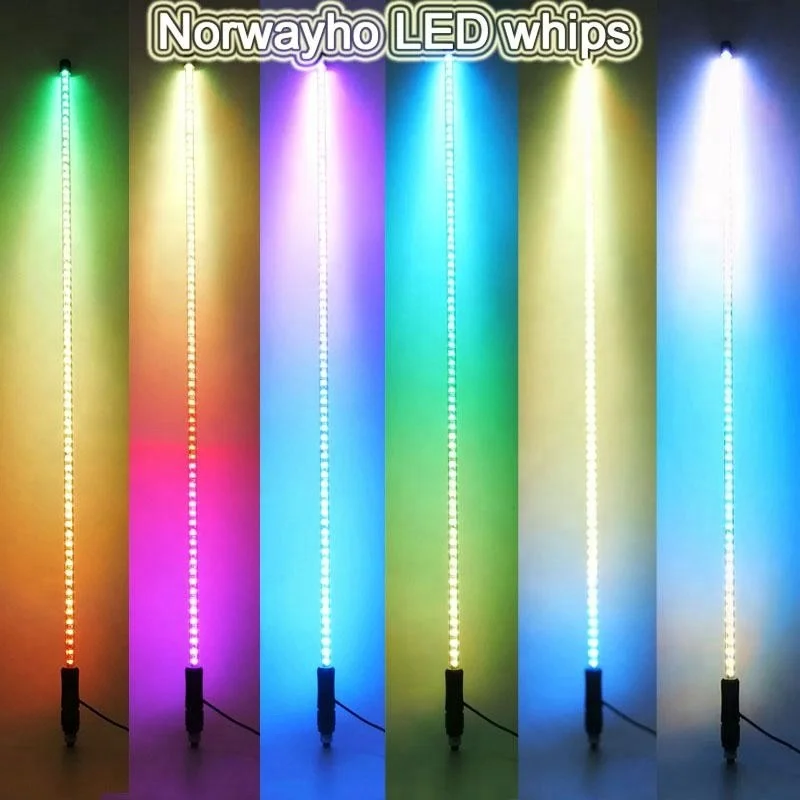 Sophisticated high purity dream color 3/4/5/6ft LED light whip