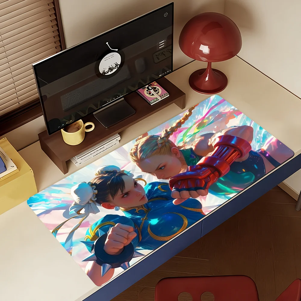 Game S-Street F-Fighter-Chunli Mouse Pad Computer Laptop Rubber Non-slip Mouse Mat Mousepad Gamers Decoracion Desk Mat view 4
