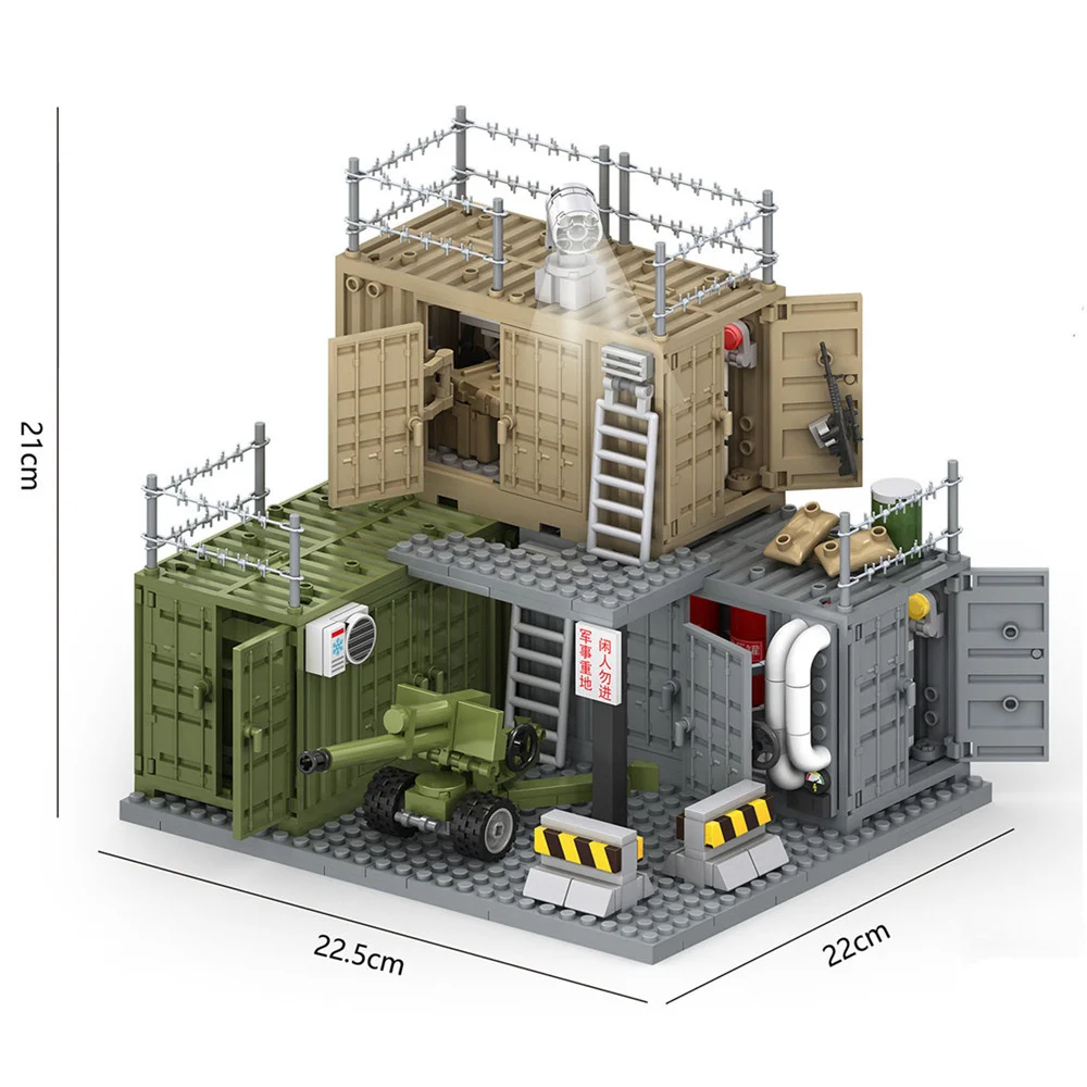 Weltkrieg Armee Militär Soldaten SWAT Szene Passende Zubehörteile Modellbausteine Kinder-Spielzeug – Detail 10