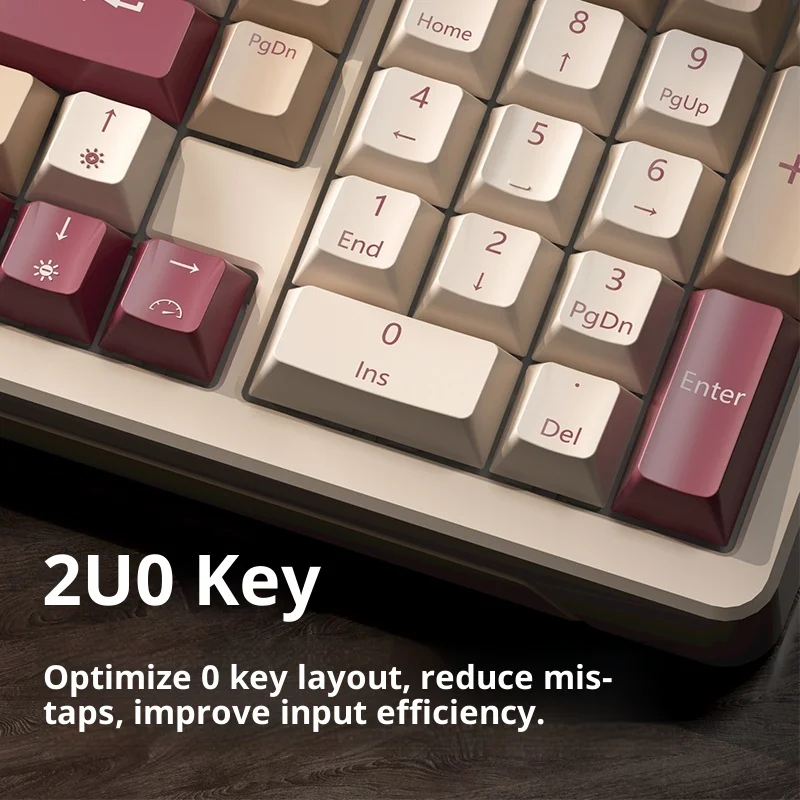 iLovbee B98 Retro Mechanical Keyboard - 98% Layout 101-Key, Thick-Wall Injection Molded Case, Triple-Mode Wireless Hot-Swappable