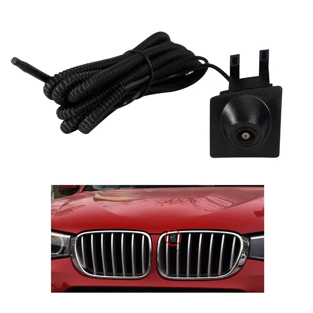 HD OEM Front Camera Night Vision Wide Angle 170° Suitable for BMW X3/X4 2015-2016 Models Waterproof IP68 Front View Surveillance