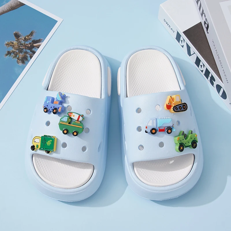 Kids New EVA Slippers Indoor Non Slip Comfortable High Quality Home Lightweight Children Sandals Orginal Casual SummerDesign