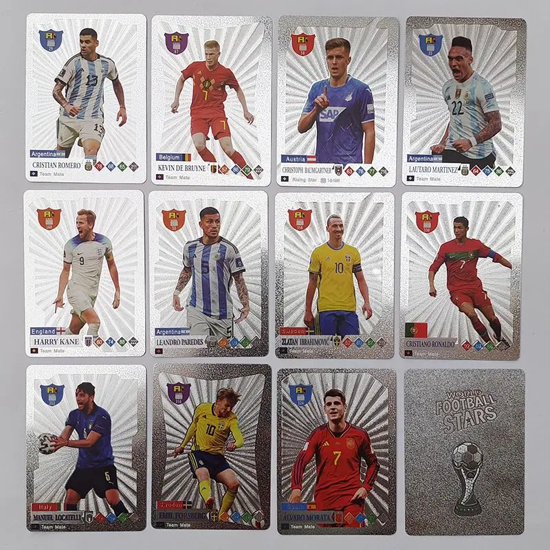 New Fifa 55 Cards Soccer Star Cards coppa del mondo eurolega periferiche basket Star Cards English Gold Foil Cards Fan Gift