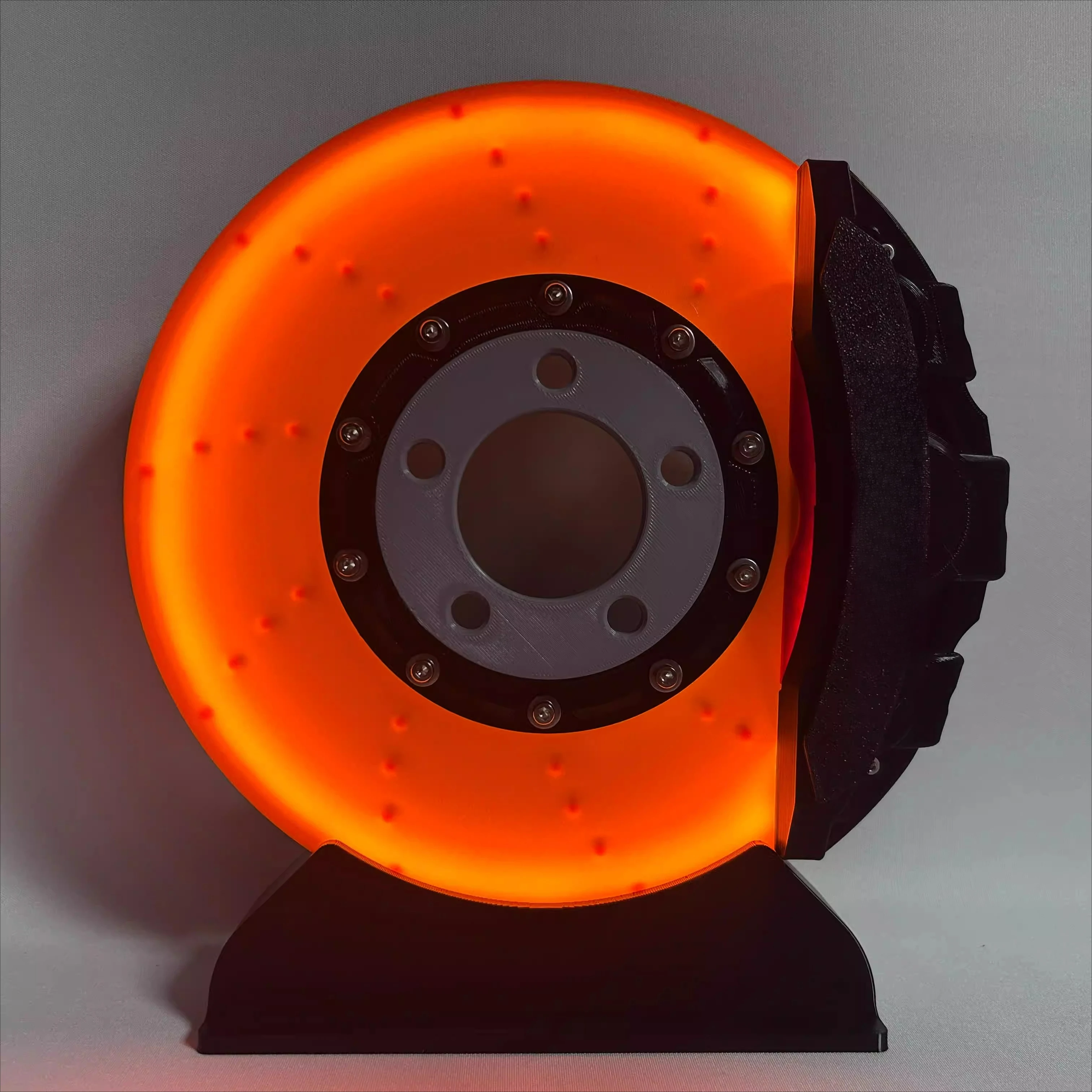 Creative gift brake disc caliper model night light creative desktop wall hanging led ambient light