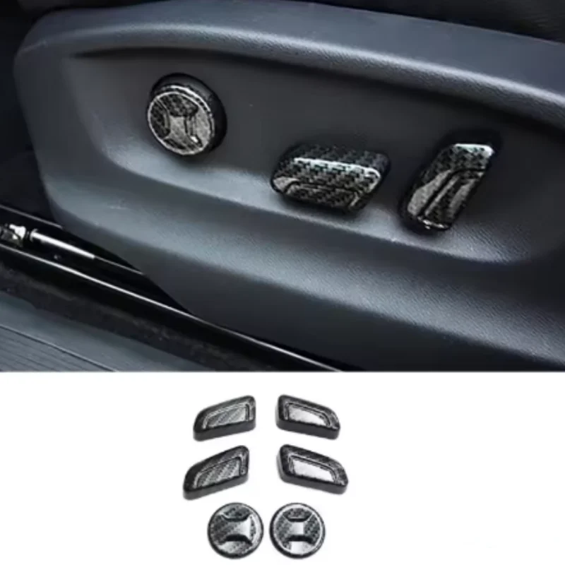 

Carbon fiber Style Interior Seat adjustment handle Cover Trim For Volkswagen VW TIGUAN L mk2 2017 -2021 Car Accessories Stickers
