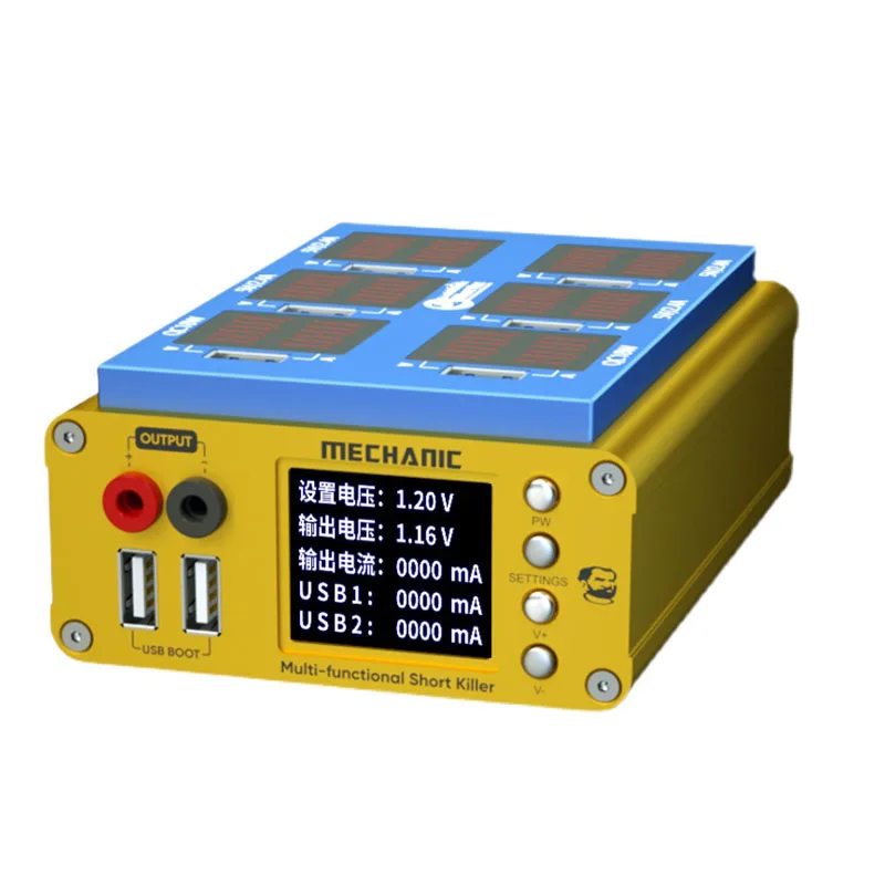 Mechanic multifunctional DC Power Supply short circuit killer Smart digital display 6 port charger Mobile Phone Repair Tools