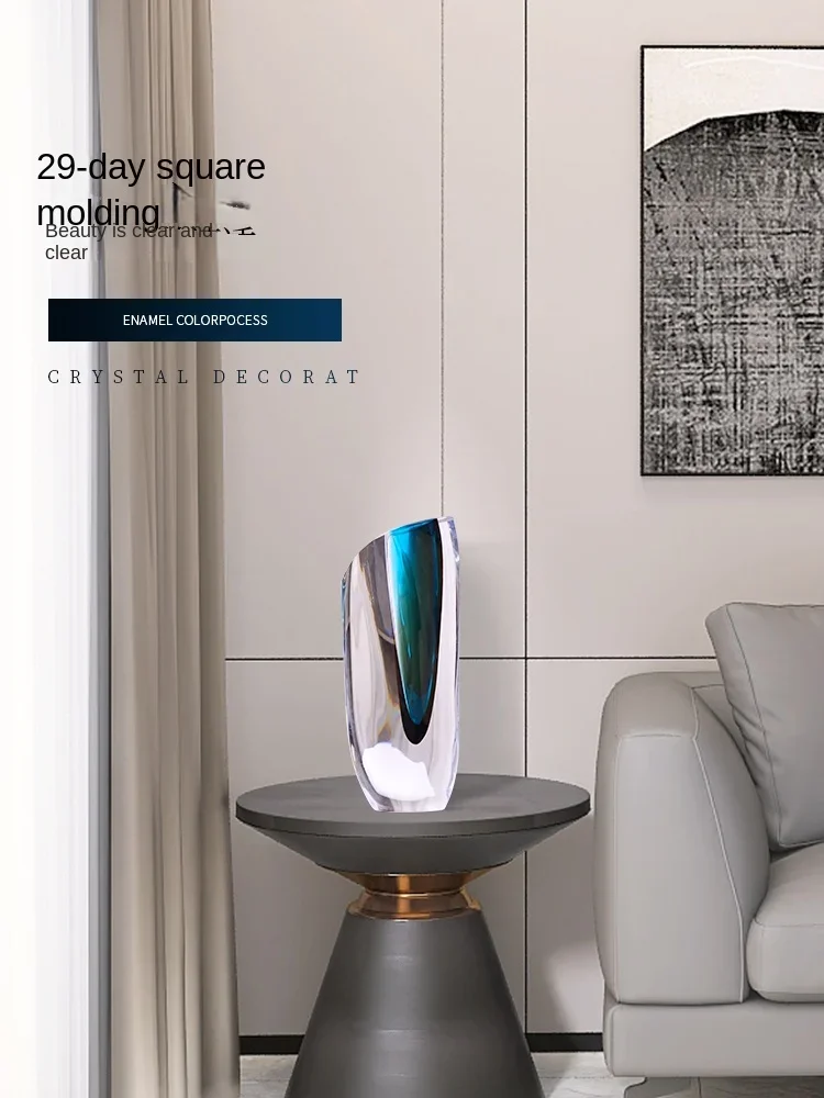 Tomada de fábrica de ornamentos de vaso de vidro de luxo moderno