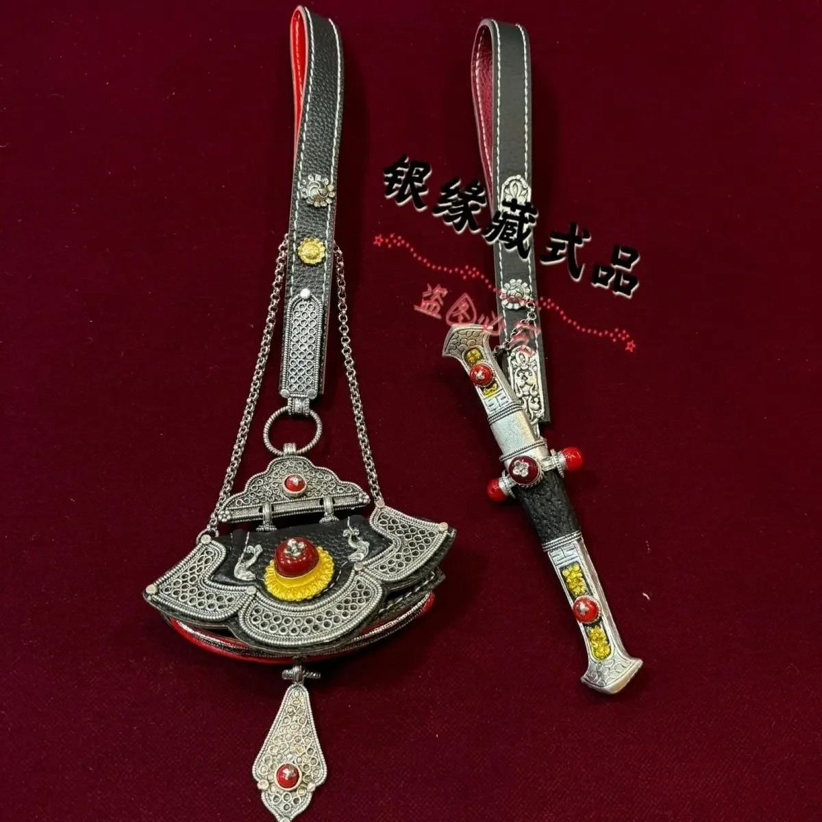 

Тибетский новый кошелек из медного сплава 2024, посеребренный кулон