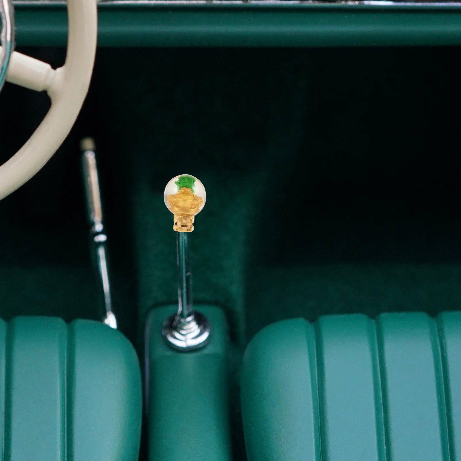 

Unique Round Ball Manual Gear Knob Universal Replacement Shifter Lever Smooth Control Sturdy Resin Durable Car Interior Decor