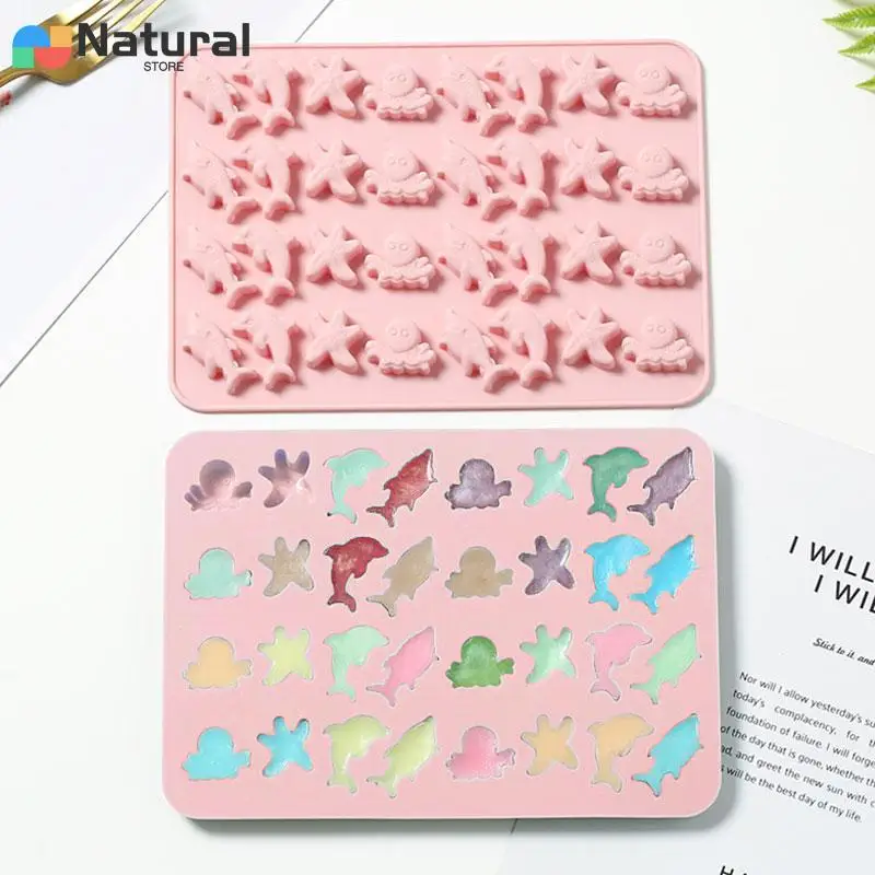 Multi Style Porous Animal Biscuit Silicone Mould Fruit Shape Chocolate Ice Cube Making Set Baking Mold Diy Cake Decor Tool Gifts