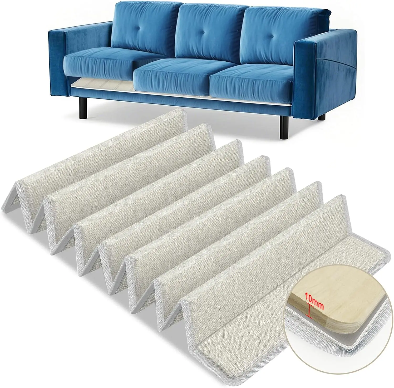 

Heavy Duty Couch Cushion Support Board to Fix Sagging Sofas, 20 x 67 Thick Plywood for Strong Seat Supports and Extended Life