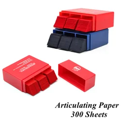 300 Sheets Dental Articulating Paper Strips Double-sided Bite Paper 55*18mm Red/Blue Oral Teeth Care Whitening Dentist Material