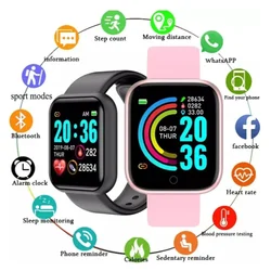 Y68 Real Step Count Fashion Smart Sports Watch Fitness Tracker Sports Watch Android IOS Smart Bracelet