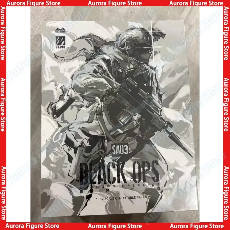 In Voorraad Hasuki Salvo SA01 SA03 1/12 Fortress Colossus Black Ops Onbekende Operator Snow Mountain Ghost Anime Action Figure Speelgoed