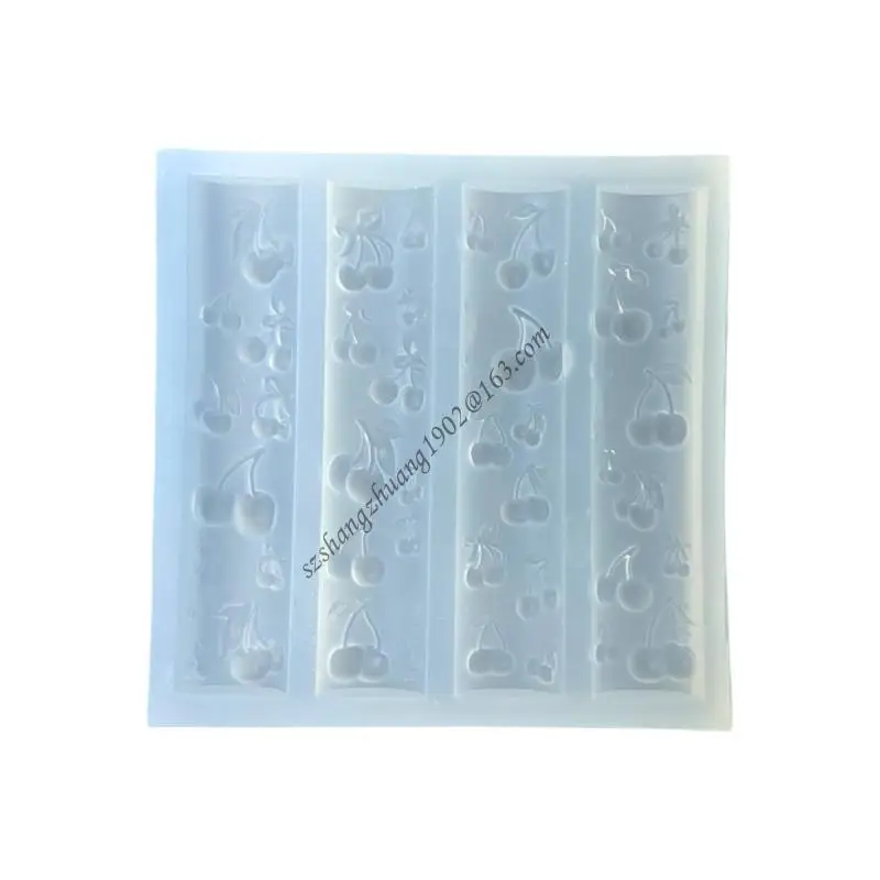 

Q6RB Flexible Silicone Mould Accessory for Creating Cherry Charm Craft Supplies