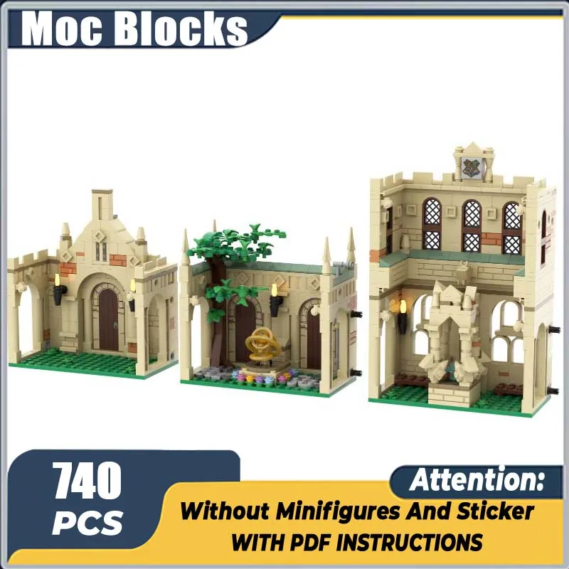 

Magical Movie Model MOC Building Bricks Transforming Courtyard Modular Technology Gifts Holiday Assemble Children Toys Suit