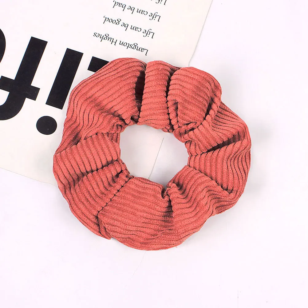 7 قطع من ربطات القماش القصيرة المرنة على شكل ذيل حصان للنساء، حلقات شعر يومية، إكسسوارات شعر أنيقة #5