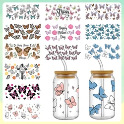 16oz Size 9.45*4.33in Plants Style Cup Stickers Glass Stickers Waterproof Bottle Sticker Decorative Stickers