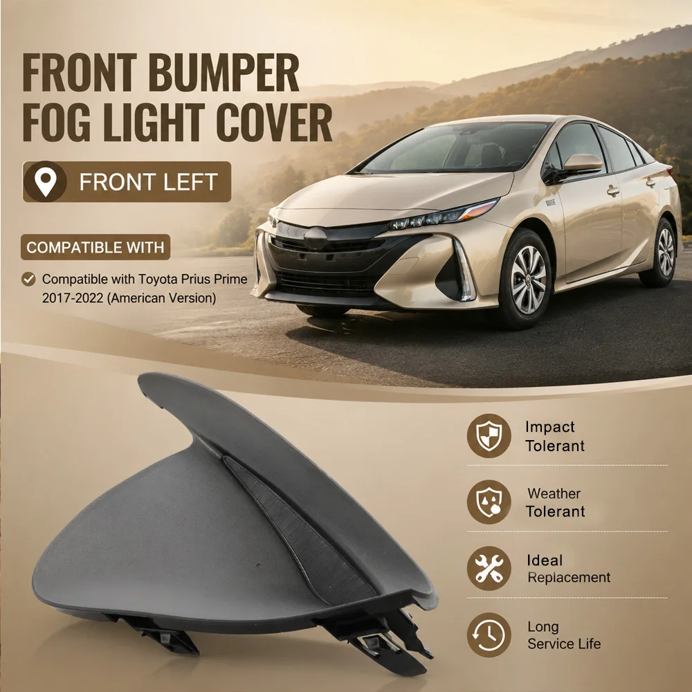 For Toyota Prius Prime 2017 2018 2019 2020 -2022 USA Version Car Front Bumper Fog Lamp Cover Left/Right 81481-47140, 81482-47140