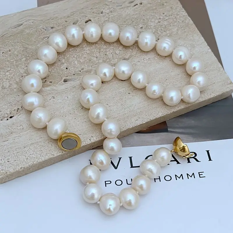 

Niche design natural freshwater pearl necklace for women