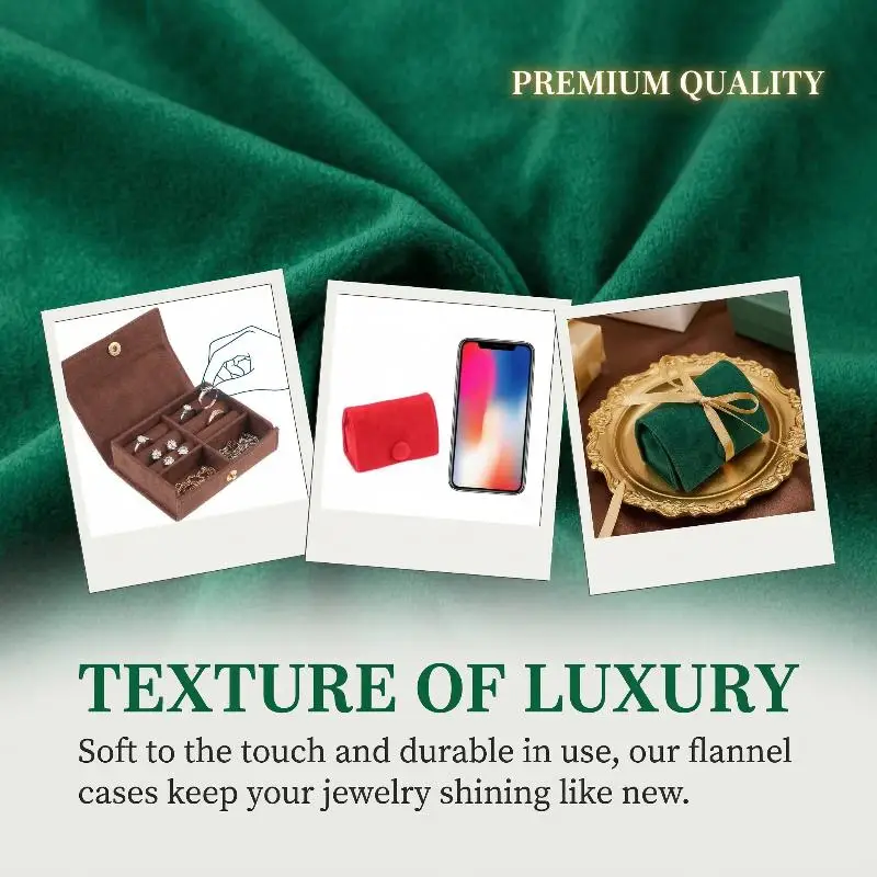 

Mini Velvet Jewelry Pouch Soft Bag with Snap Button Secure Portable Organizer for Rings Earrings Jewellery Travel Gift
