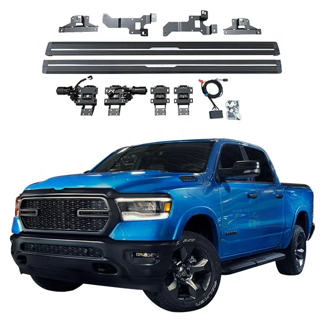 Pickup truck aluminum alloy  exterior accessories parts kit electric side step for Dodge Ram1500 TRX powered BOARDS 2022