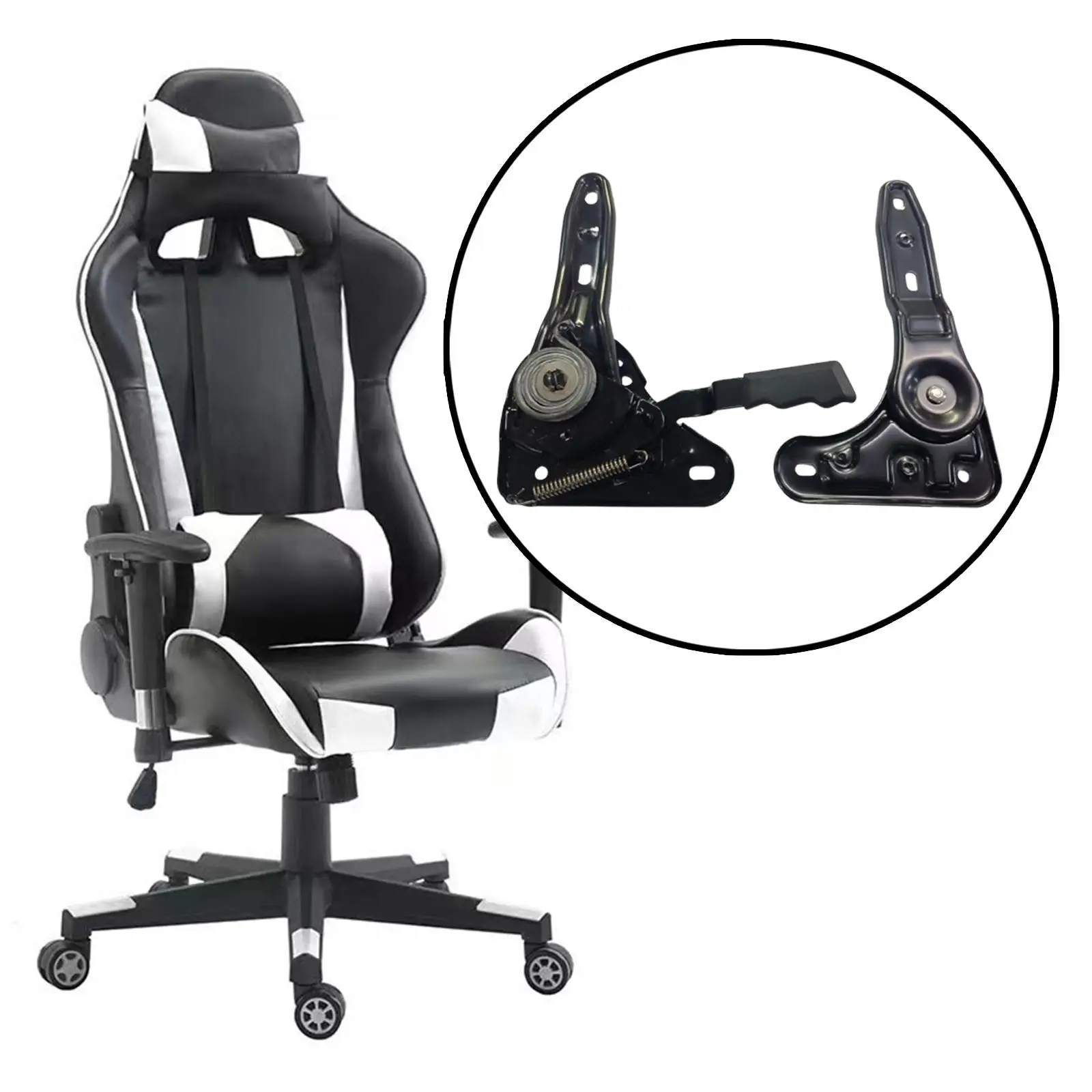 Universal Plastic Chair Angle Adjuster Swivel Desk Chair Spare Parts for Gaming Seat Height Adjustment