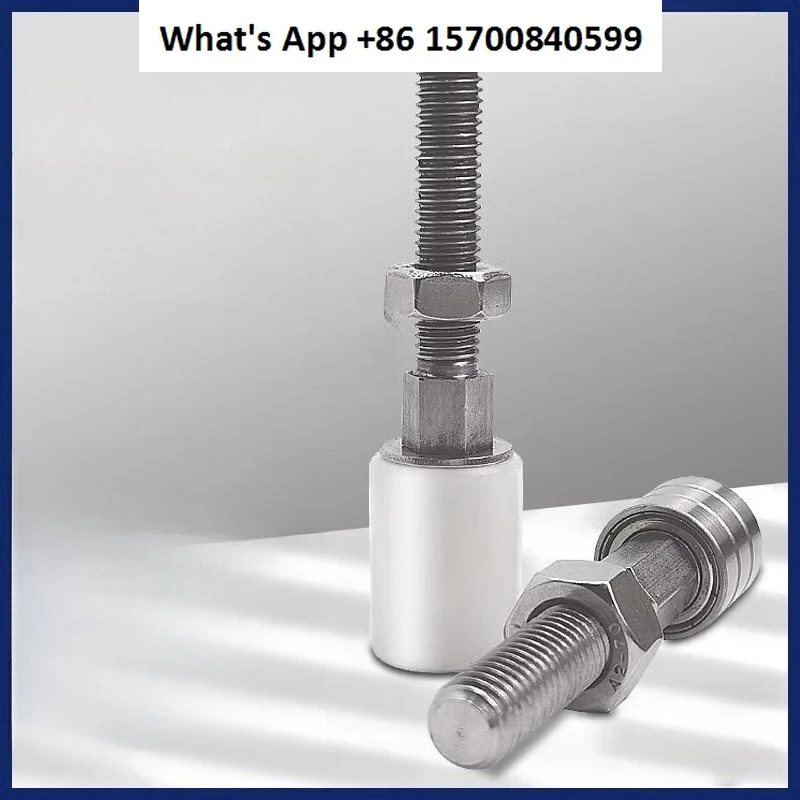 Cold storage translation door anti-collision positioner stainless steel limit wheel fastener door pulley guide wheel